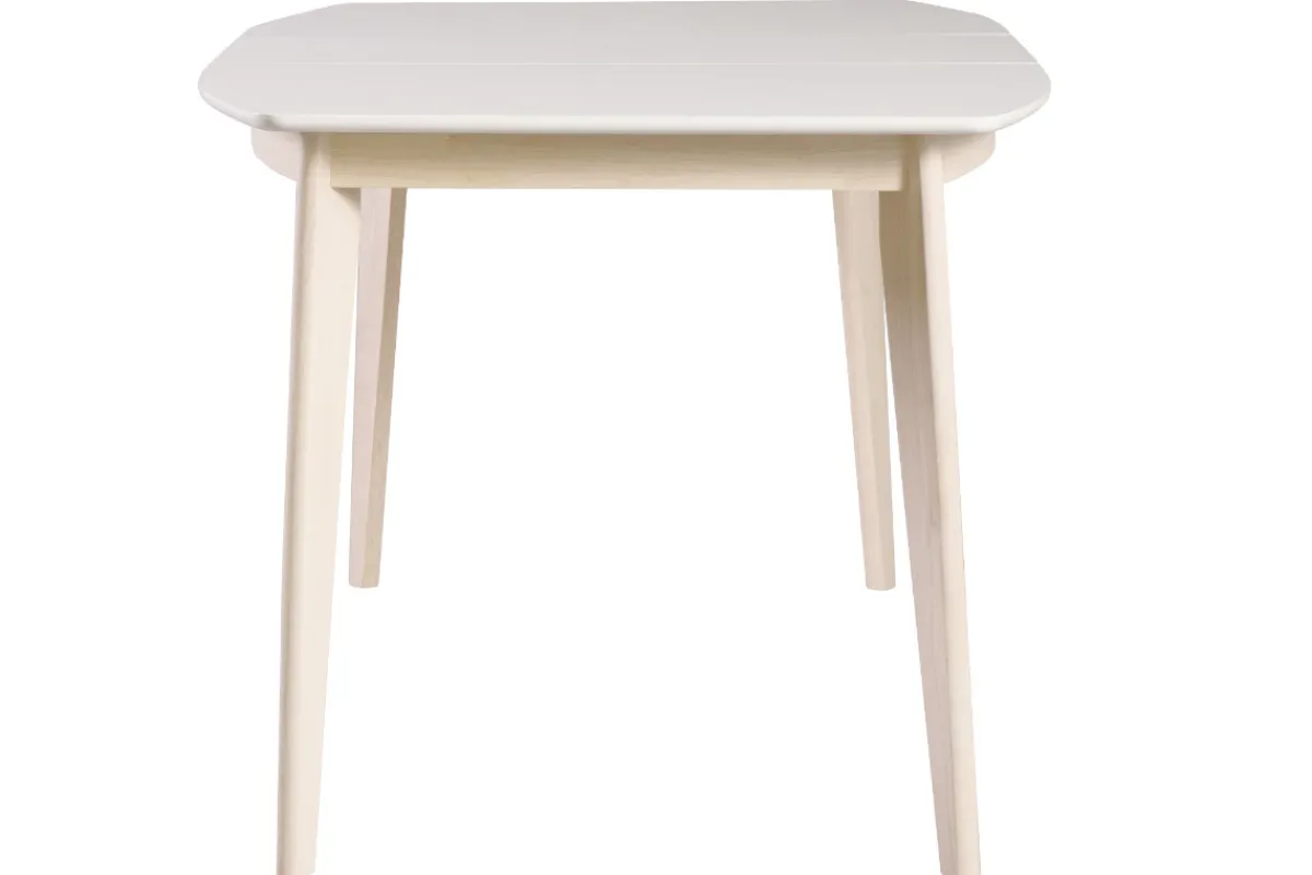 Miliboo Design-Esstisch ausziehbar Weiß und helles Holz L150-200 LEENA* Ausziehtische
