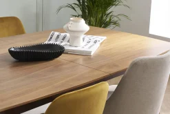 Miliboo Design-Esstisch ausziehbar Nussbaum L180-230 FIFTIES* Ausziehtische
