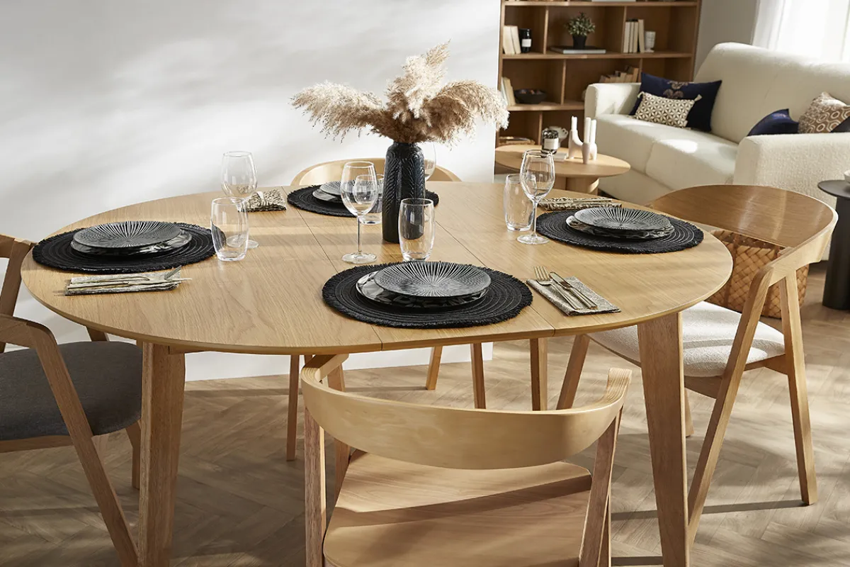 Miliboo Design-Esstisch ausziehbar Eiche L150-200 MARIK* Ausziehtische