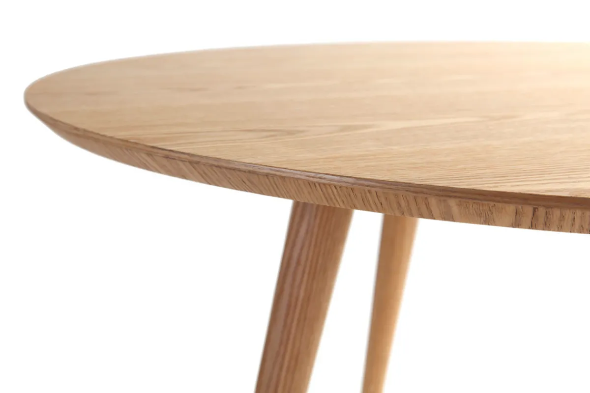 Miliboo Design-Esstisch Esche D120 LIVIA* Esstische