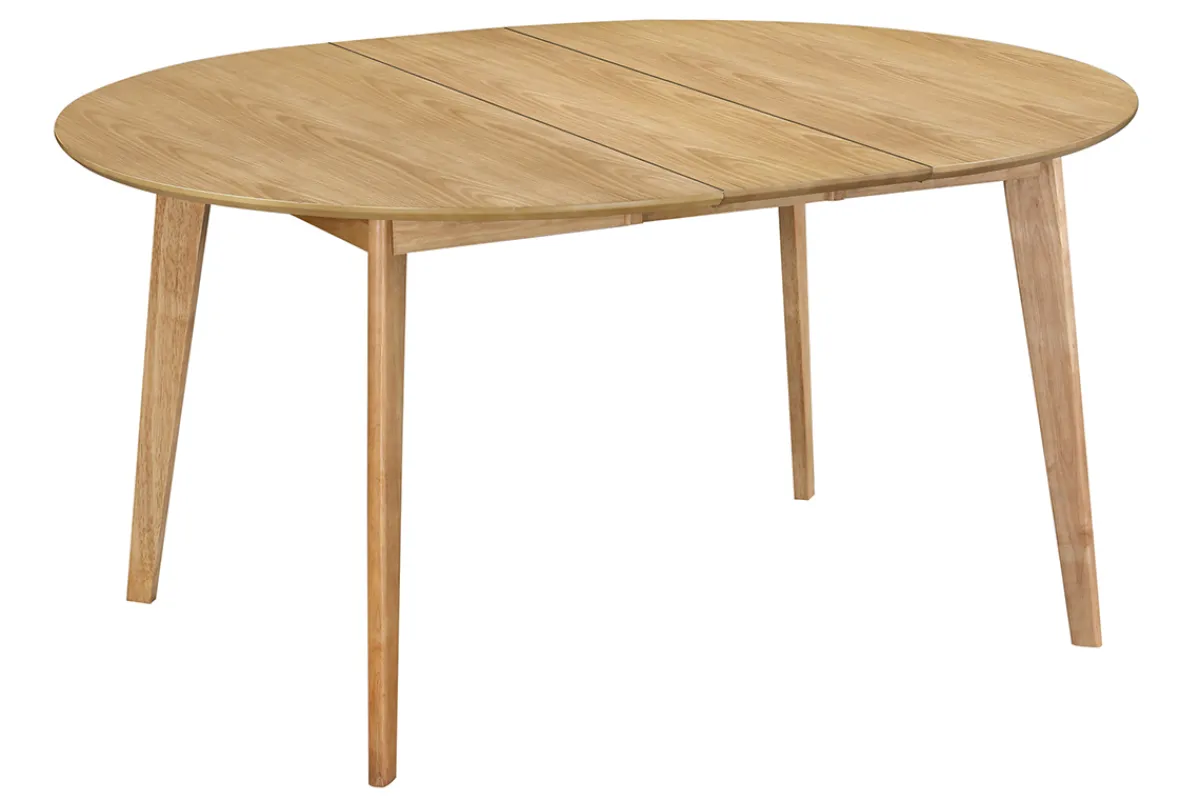 Miliboo Design-Esstisch rund ausziehbar Eiche L120-150 LEENA* Ausziehtische