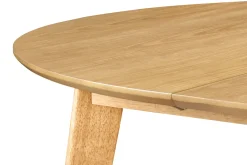 Miliboo Design-Esstisch rund ausziehbar Eiche L120-150 LEENA* Ausziehtische