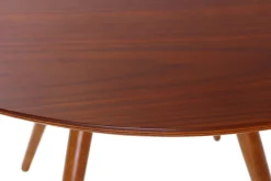 Miliboo Design-Esstisch rund Nussbaum D90 ARTIK* Esstische