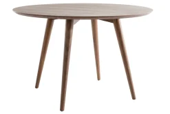 Miliboo Design-Esstisch rund Nussbaum D120 LIVIA* Esstische