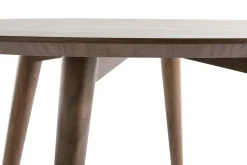 Miliboo Design-Esstisch rund Nussbaum D120 LIVIA* Esstische