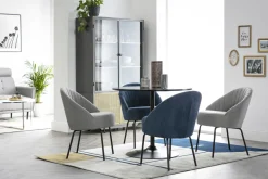 Miliboo Design-Esstisch rund Schwarz D90 CALISTA* Esstische