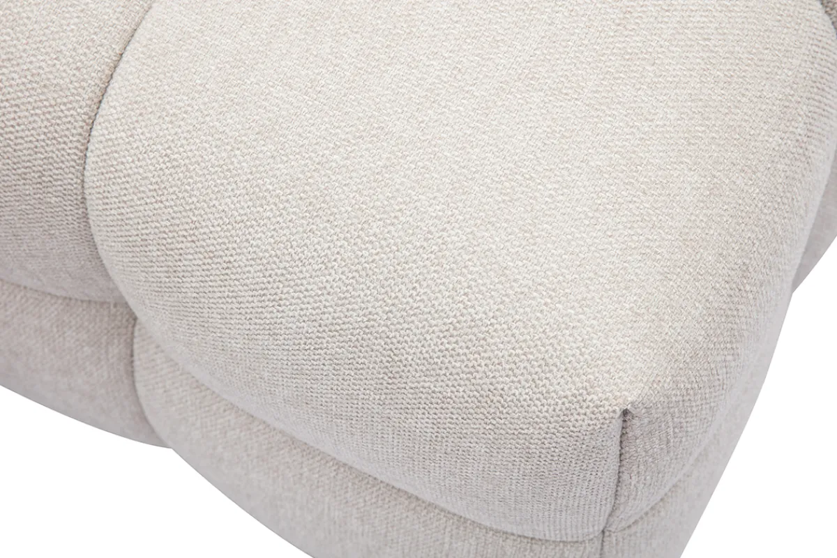 Miliboo Design-Fußstütze mit beigem Stoff im Samtdesign CORTO* Sitzsäcke|Sitzsäcke