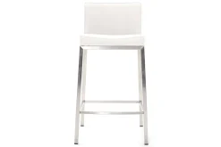 Miliboo Design-Hocker 66 cm Weiß 2er-Set EPSILON* Barhocker