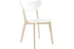 Miliboo Design-Holzstuhl mit Weiß LEENA (2 Stck.)* Design-stühle|Holzstühle