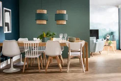 Miliboo Design-Holzstuhl mit Weiß LEENA (2 Stck.)* Design-stühle|Holzstühle