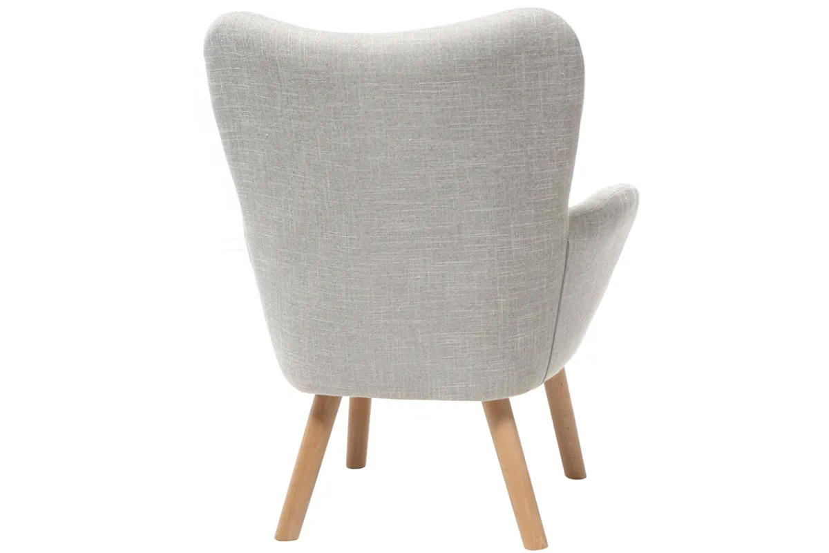 Miliboo Design-Kindersessel Hellgrau BABY BRISTOL*Kinder Kindersessel