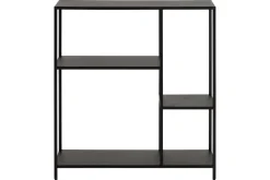 Miliboo Design-Konsole aus schwarzem Metall L80 cm PODIUM* Bücherregale|Bücherregale