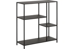 Miliboo Design-Konsole aus schwarzem Metall L80 cm PODIUM* Bücherregale|Bücherregale