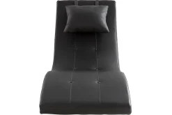 Miliboo Design-Liegestuhl Schwarz MONACO* Relaxsessel|Sessel
