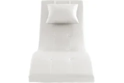 Miliboo Design-Liegestuhl Weiß MONACO* Relaxsessel|Sessel