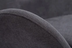 Miliboo Design-Schaukelstuhl grauer Stoff mit Samteffekt ESKUA* Design-sessel|Schaukelstühle