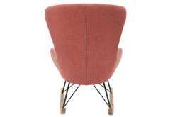 Miliboo Design-Schaukelstuhl Samteffekt Terrakotta-Muster ESKUA* Schaukelstühle|Sessel