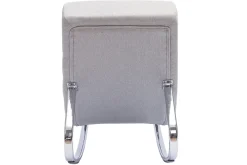 Miliboo Design-Schaukelstuhl Stoff Hellgrau TAYLOR* Schaukelstühle|Sessel