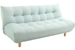 Miliboo Design-Schlafsofa skandinavisch Grün und Eiche YUMI* Schlafsofas