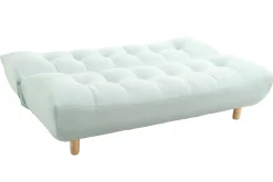 Miliboo Design-Schlafsofa skandinavisch Grün und Eiche YUMI* Schlafsofas