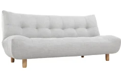 Miliboo Design-Schlafsofa skandinavisch Hellgrau und Eiche YUMI* Schlafsofas