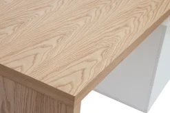 Miliboo Design-Schreibtisch aus heller Eiche Weiß CALIX* Design-schreibtische