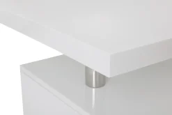 Miliboo Design-Schreibtisch CALIX Weiß, 3 Schubladen* Design-schreibtische