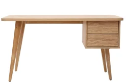 Miliboo Design-Schreibtisch Eiche L140 cm FIFTIES* Design-schreibtische