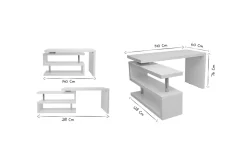 Miliboo Design-Schreibtisch Holz verstellbar MAX* Design-schreibtische
