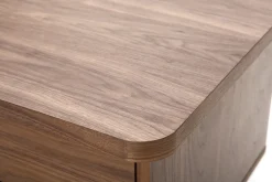 Miliboo Design-Schreibtisch Nussbaum L140 cm FIFTIES* Design-schreibtische