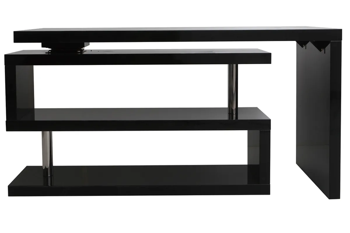 Miliboo Design-Schreibtisch schwarz lackiert verstellbar MAX* Design-schreibtische
