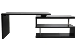 Miliboo Design-Schreibtisch schwarz lackiert verstellbar MAX* Design-schreibtische