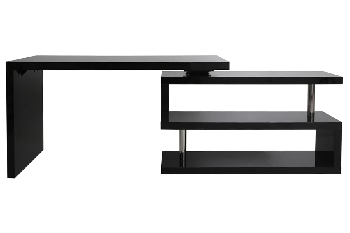 Miliboo Design-Schreibtisch schwarz lackiert verstellbar MAX* Design-schreibtische