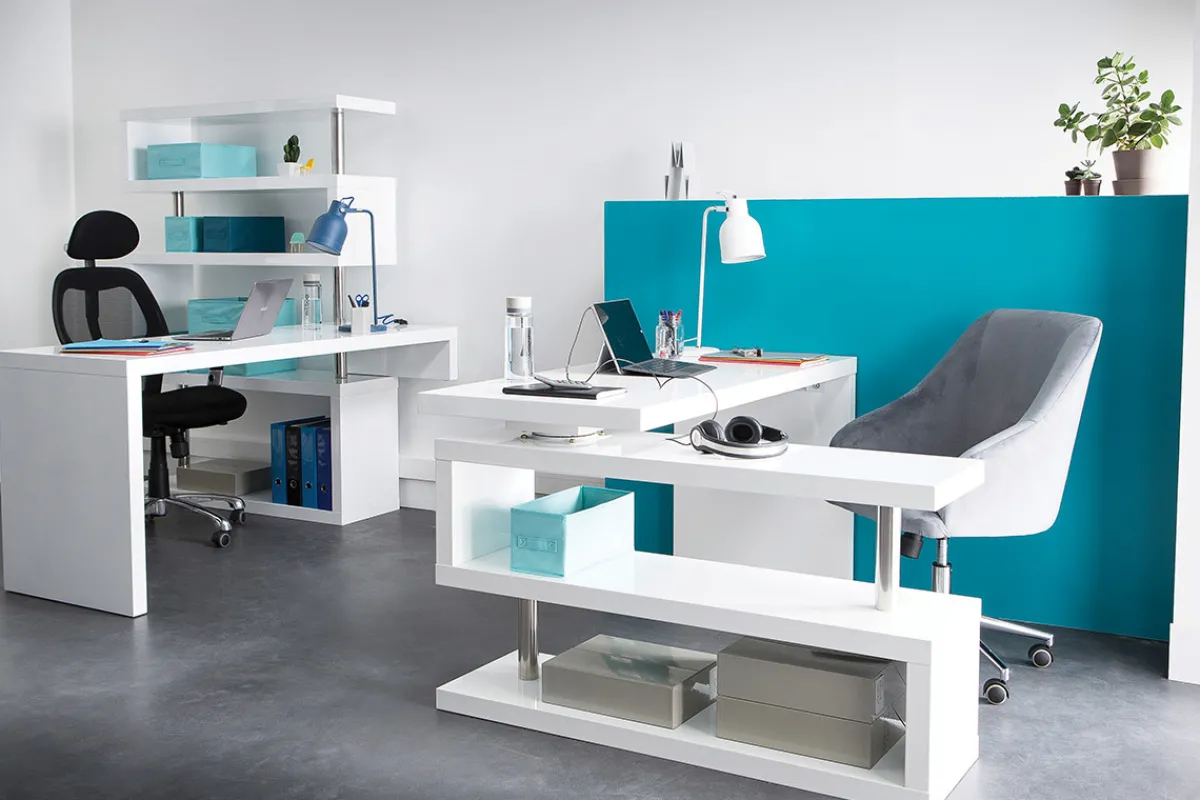 Miliboo Design-Schreibtisch schwarz lackiert verstellbar MAX* Design-schreibtische