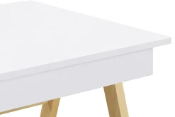 Miliboo Design-Schreibtisch Weiß und Holz BROOK* Design-schreibtische