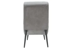 Miliboo Design-Sessel grauer Samteffekt und schwarzes Metall TAYLOR* Design-sessel|Sessel