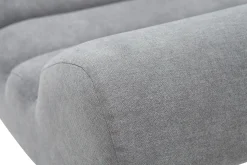 Miliboo Design-Sessel grauer Samteffekt und schwarzes Metall TAYLOR* Design-sessel|Sessel