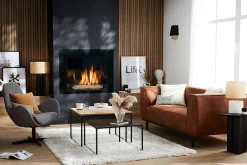 Miliboo Design-Sessel Samteffekt Grau ANDY* Design-sessel|Sessel