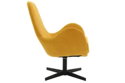 Miliboo Design-Sessel Samteffekt Gelb ANDY* Design-sessel|Sessel