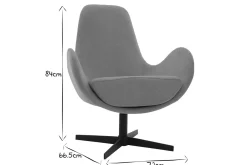 Miliboo Design-Sessel Samteffekt Gelb ANDY* Design-sessel|Sessel