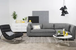 Miliboo Design-Sessel Schaukelstuhl TAYLOR Schwarz* Design-sessel|Schaukelstühle