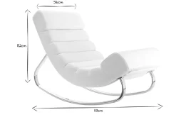 Miliboo Design-Sessel Schaukelstuhl TAYLOR Schwarz* Design-sessel|Schaukelstühle