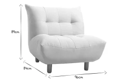 Miliboo Design-Sessel skandinavisch Naturfarben und Eiche YUMI* Design-sessel|Sessel