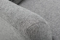 Miliboo Design-Sessel Stoff Grau und Eiche KATE* Design-sessel|Sessel