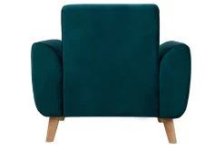 Miliboo Design-Sessel Stoff Petrolblau EKTOR* Design-sessel|Sessel