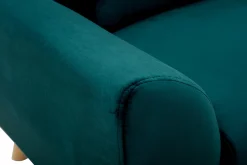 Miliboo Design-Sessel Stoff Petrolblau EKTOR* Design-sessel|Sessel