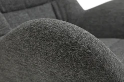 Miliboo Design-Sessel und Fußstütze aus grauem Stoff ZOE* Design-sessel|Sessel