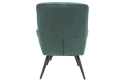 Miliboo Design-Sessel und Fußstütze aus grünem Stoff ZOE* Design-sessel|Sessel