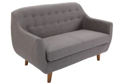 Miliboo Design-Sofa 2 Plätze Anthrazitgrau YNOK* Design-sofas