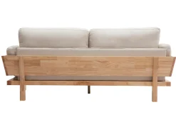 Miliboo Design-Sofa 3 Plätze Cremeweiß Holzbeine KYO* Design-sofas